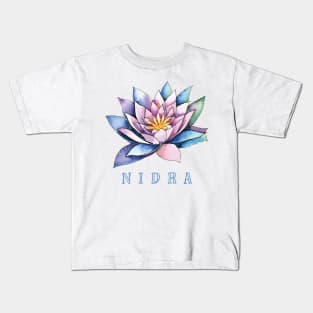 Nidra Yoga Lotus Flower Kids T-Shirt